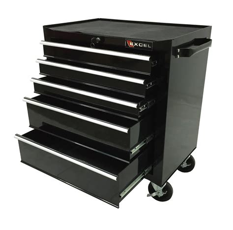 excel tb2230bbsc black 26 inch steel roller cabinet black|Excel TB2230BBS.